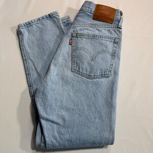 Light Wash Denim Women 25 Levi's Premium 501 Original High Rise Straight Jeans